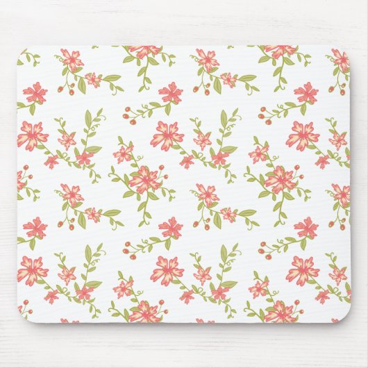 Rosa Blume Mousepad (Vorne)