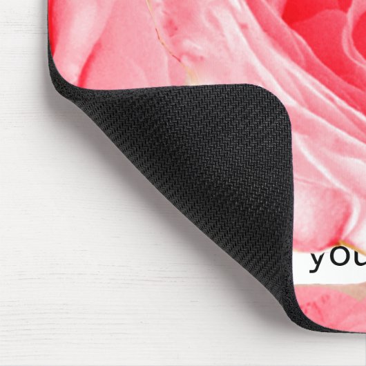 Rosa Blume Mousepad (Ecke)