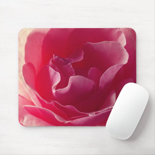 Rosa Blume, Mousepad (Mit Mouse)
