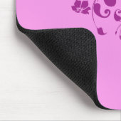 Rosa Blume Mousepad (Ecke)
