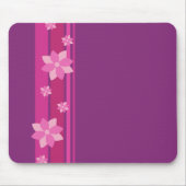 Rosa Blume Mousepad (Vorne)