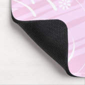rosa Blume Mousepad (Ecke)