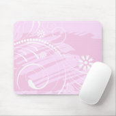 rosa Blume Mousepad (Mit Mouse)