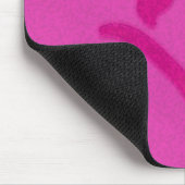 rosa Blume Mousepad (Ecke)