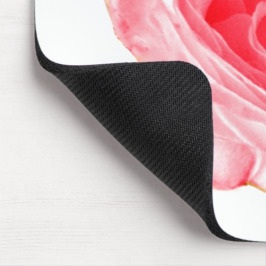 Rosa Blume Mousepad (Ecke)