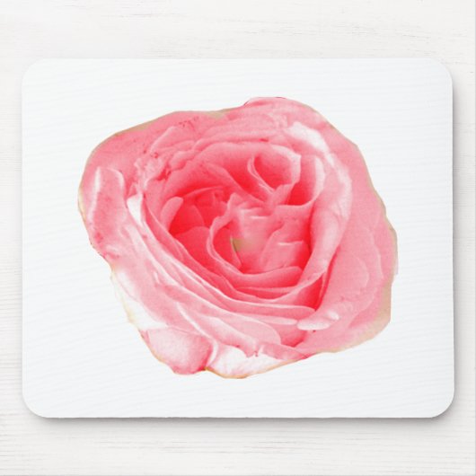 Rosa Blume Mousepad (Vorne)