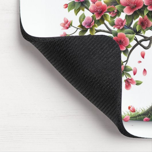 Rosa Blume Mousepad (Ecke)
