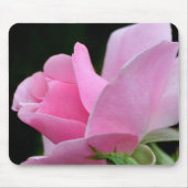 Rosa Blume Mousepad (Vorne)