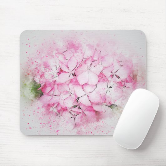 Rosa Blume Mousepad (Mit Mouse)