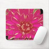 Rosa Blume Mousepad (Mit Mouse)