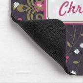 Rosa Blume Mousepad (Ecke)