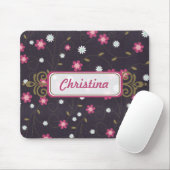 Rosa Blume Mousepad (Mit Mouse)