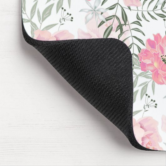 Rosa Blume Mousepad (Ecke)