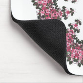 Rosa Blume Mousepad (Ecke)