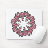 Rosa Blume Mousepad (Mit Mouse)