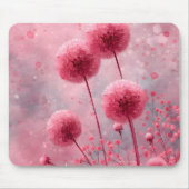 Rosa Blume Mousepad (Vorne)
