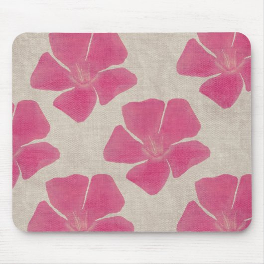 Rosa Blume Mousepad (Vorne)