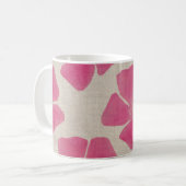 Rosa Blume MugA hübsches Button Kaffeetasse (Vorderseite Links)