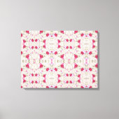 Rosa Blume Muster Art Leinwanddruck (Vorderseite)