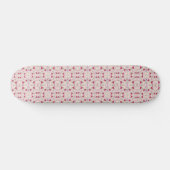 Rosa Blume Muster Art Skateboard (Horizontal)