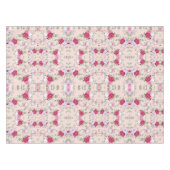 Rosa Blume Muster Art Tischdecke (Vorderseite (Horizontal))