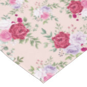 Rosa Blume Muster Art Tischdecke (Schrägansicht)
