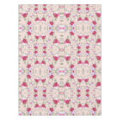 Rosa Blume Muster Art Tischdecke (Vorderseite)