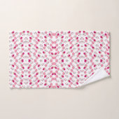 rosa Blume Muster Badhandtuch Set (Handtuch)