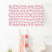 rosa Blume Muster Banner (Insitu)