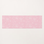 Rosa Blume Muster, Blumenmuster, Muster, Minimalis Yogamatte (Rückseite (Horizontal))