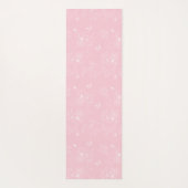 Rosa Blume Muster, Blumenmuster, Muster, Minimalis Yogamatte (Rückseite)