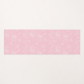 Rosa Blume Muster, Blumenmuster, Muster, Minimalis Yogamatte (Vorderseite (Horizontal))