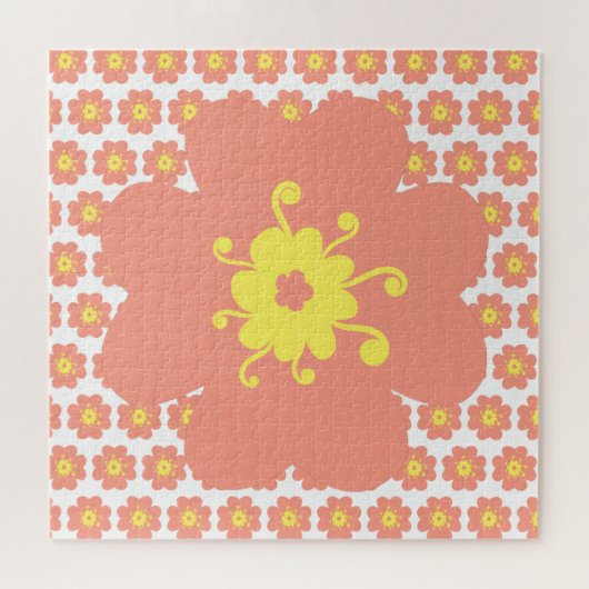 rosa Blume Muster frustrierend Puzzle (Horizontal)
