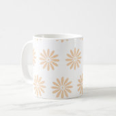 Rosa Blume Muster. Kunst, Kunstwerke, Hintergrund, Kaffeetasse (Vorderseite Links)
