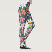 Rosa Blume Muster Leggings (Rechts)