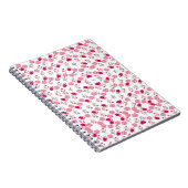 rosa Blume Muster Notizblock (Rechte Seite)
