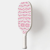 rosa Blume Muster Pickleball Schläger (Links)