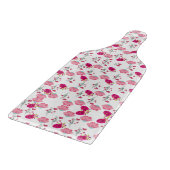 rosa Blume Muster Schneidebrett (Ecke)