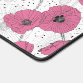 rosa Blume Muster Schreibtischunterlage (Ecke)