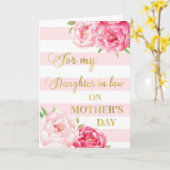 Rosa Blume Muttertagstochter im Jura Karte (Gelbe Blume)