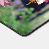 Rosa Blume Nah Personalisiert Schreibtischunterlage (Ecke)