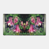 Rosa Blume Nah Personalisiert Schreibtischunterlage (Vorderseite)