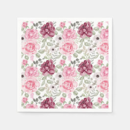 Rosa Blume Napkins Serviette