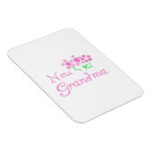 Rosa Blume Neue Oma Geschenke Magnet (Rechte Seite)