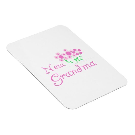 Rosa Blume Neue Oma Geschenke Magnet (Rechte Seite)