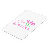 Rosa Blume Neue Oma Geschenke Magnet (Linke Seite)