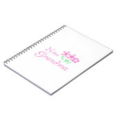 Rosa Blume Neue Oma Geschenke Notizblock (Linke Seite)