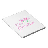 Rosa Blume Neue Oma Geschenke Notizblock (angewinkelt)