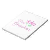 Rosa Blume Neue Oma Geschenke Notizblock (Rotiert)