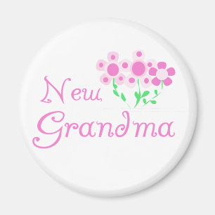 Rosa Blume Neue Oma Tshirts und Geschenke Magnet